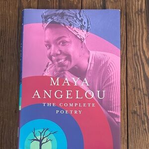 Maya Angelou The Complete Poetry Book - Pink and Blue Cover